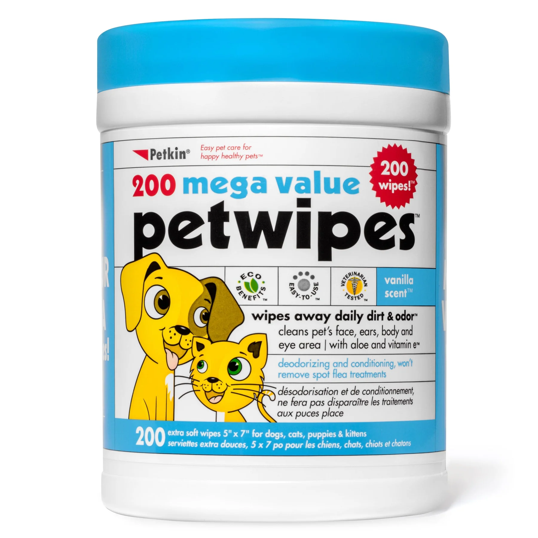 Petkin shop paw wipes