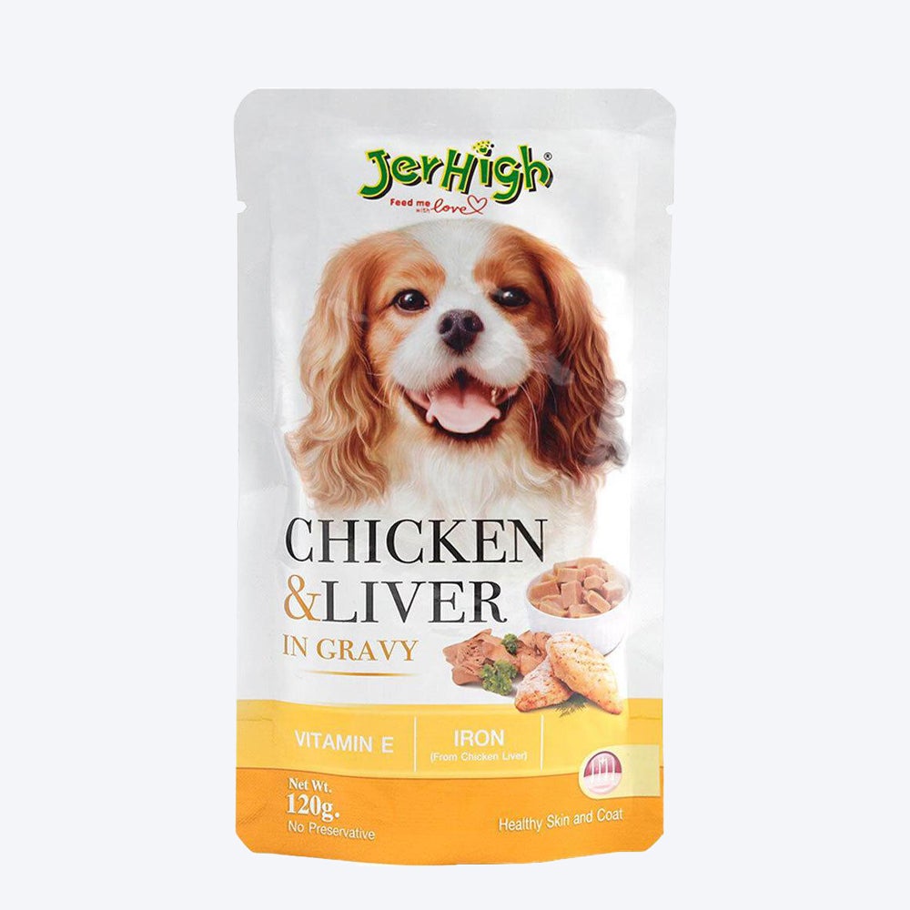 JERHIGH GRAVY CHICKEN & LIVER 120GM - Pink Paws